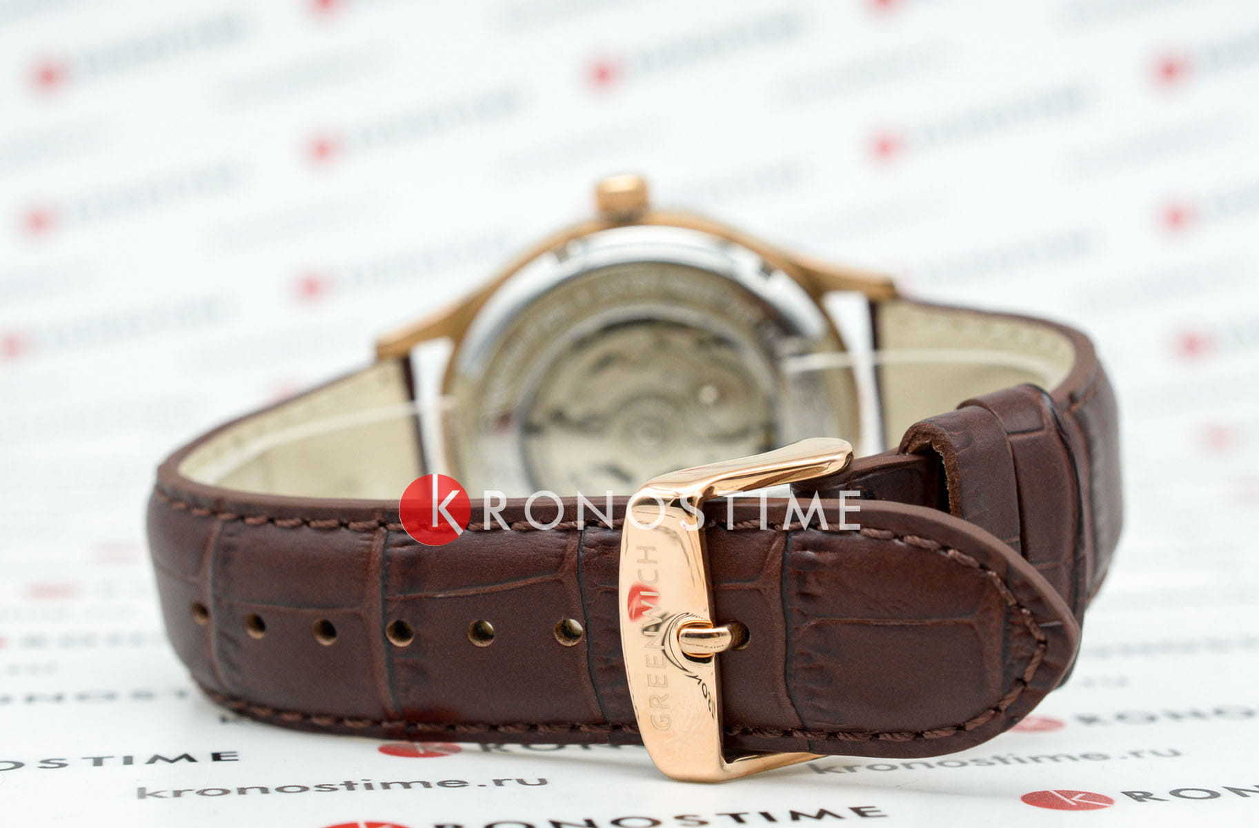 Оригинальные часы Greenwich Greenwich Good Luck GW 054.42.32 механические калибр механизма  общий вид